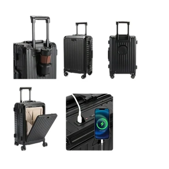 Tigernu T-N1059 Multifunctional Trolley Cabin Bag - Black